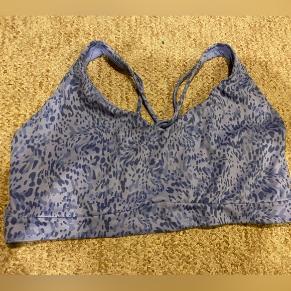 Athleta Purple Strappy Sports Bra Size XL - Picture 2 of 6